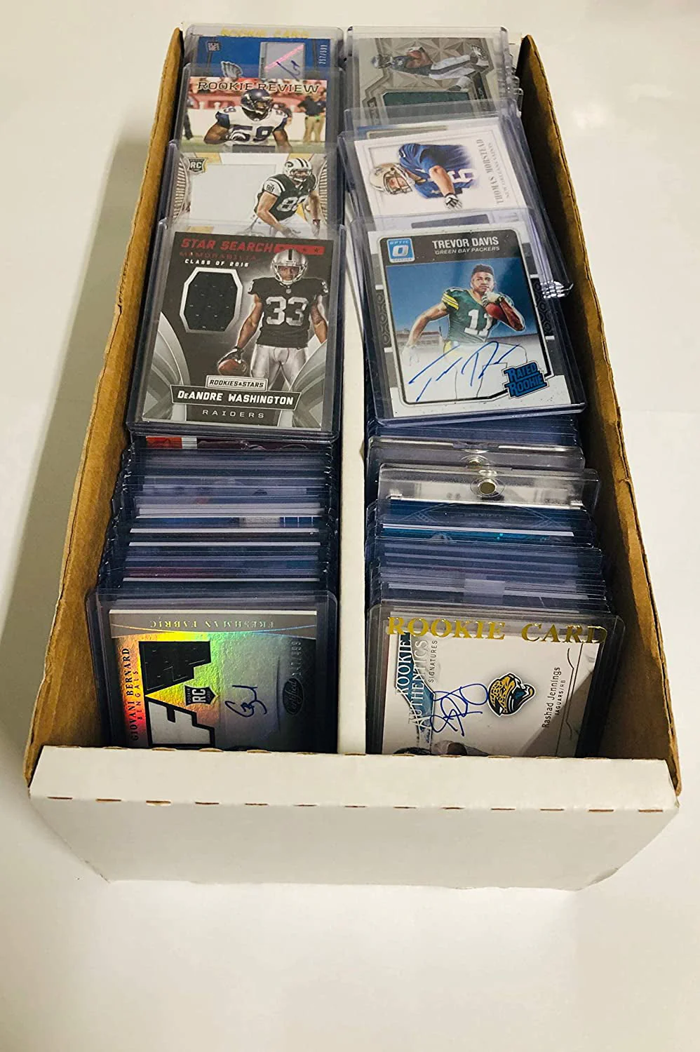 NFL Football Card Relic Game Used Jersey Autograph Card Group Gift Package (10 Relic/Auto Cards)
