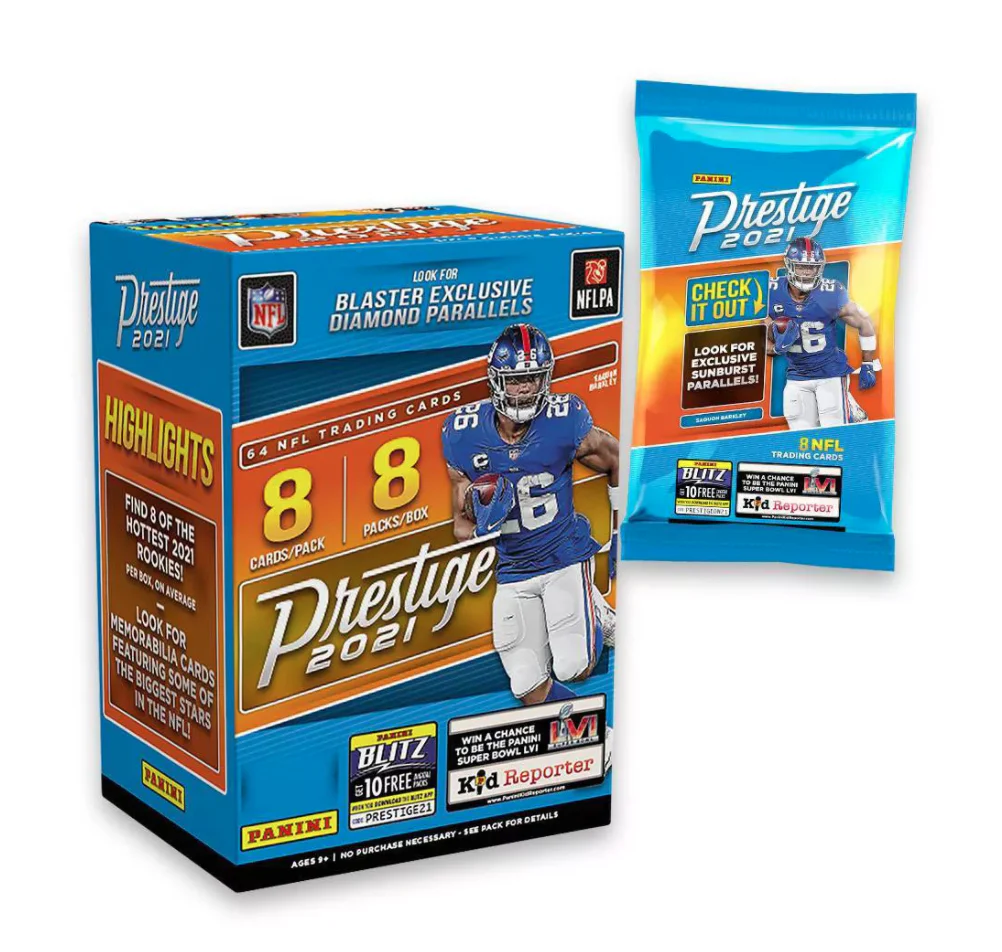 Panini NFL Prestige Football Trading Card Blaster Box 2021