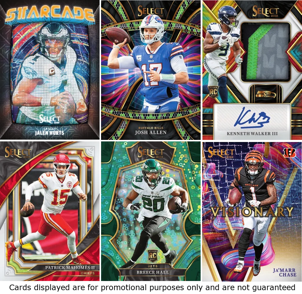 2022 Panini Select NFL Football Trading Cards Mega Box
