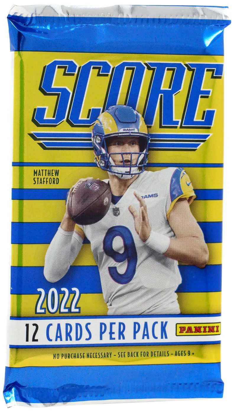 NFL Panini 2022 Score Football Trading Card RETAIL Box (24 Packs)