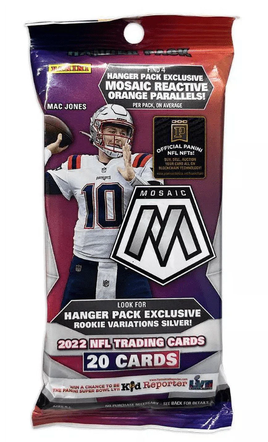 2022 Panini NFL Mosaic Football Trading Card Hanger Pack