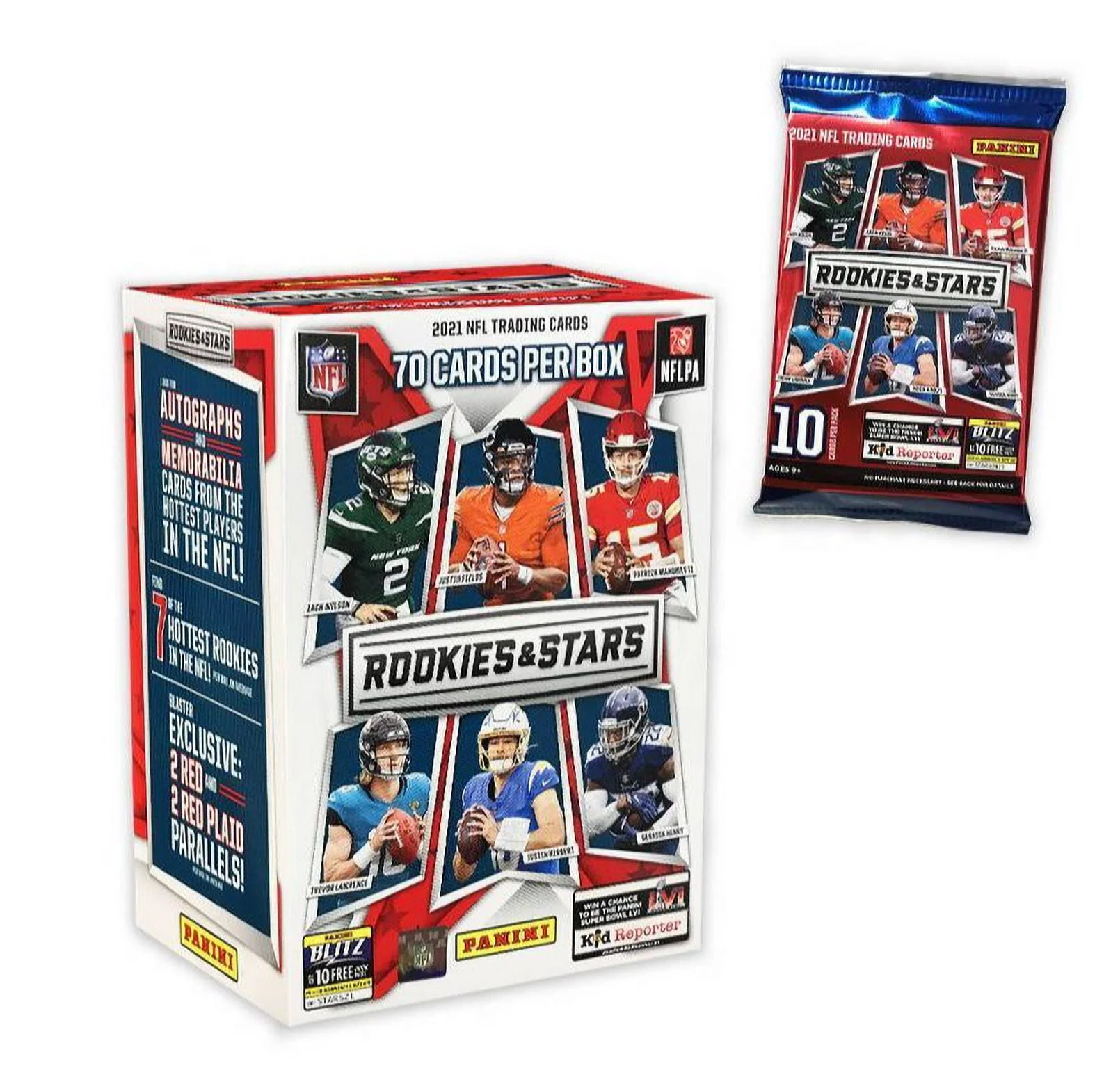 2021 Panini NFL Rookies and Stars Football Trading Card Blaster Box