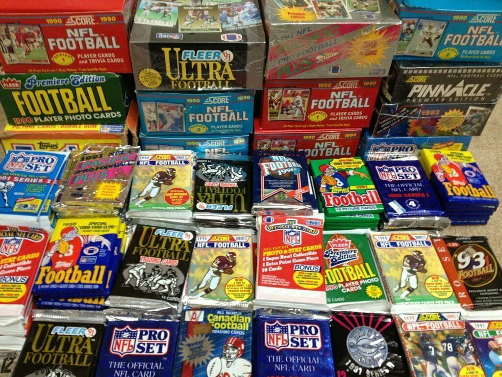 100 Unopened NFL Football Cards in Factory Sealed Wax Packs | Superior Sports Investments