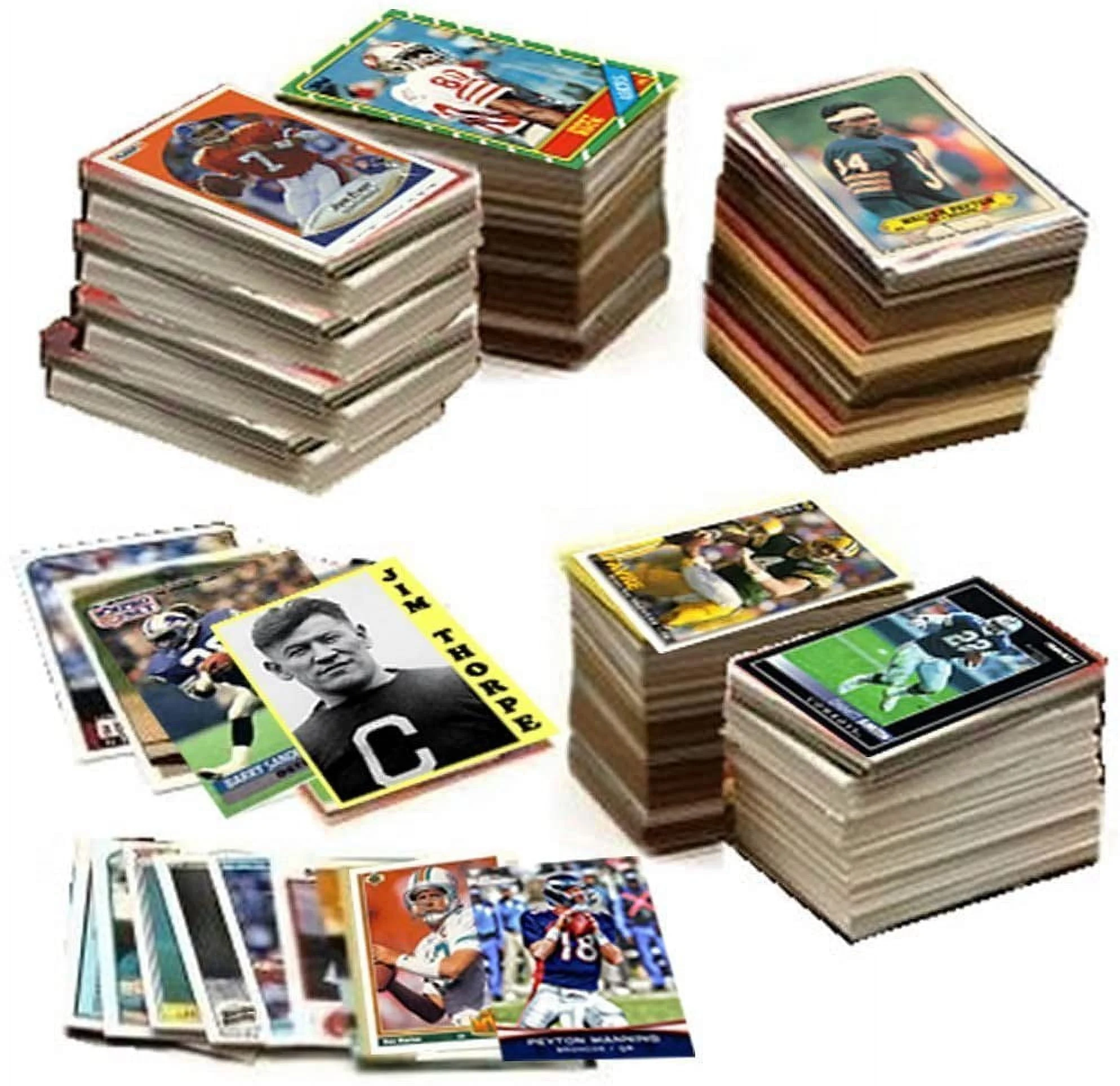 HUGE LOT: 500 NFL Football Cards in a Gift Box w/ Cards from 90s to Current