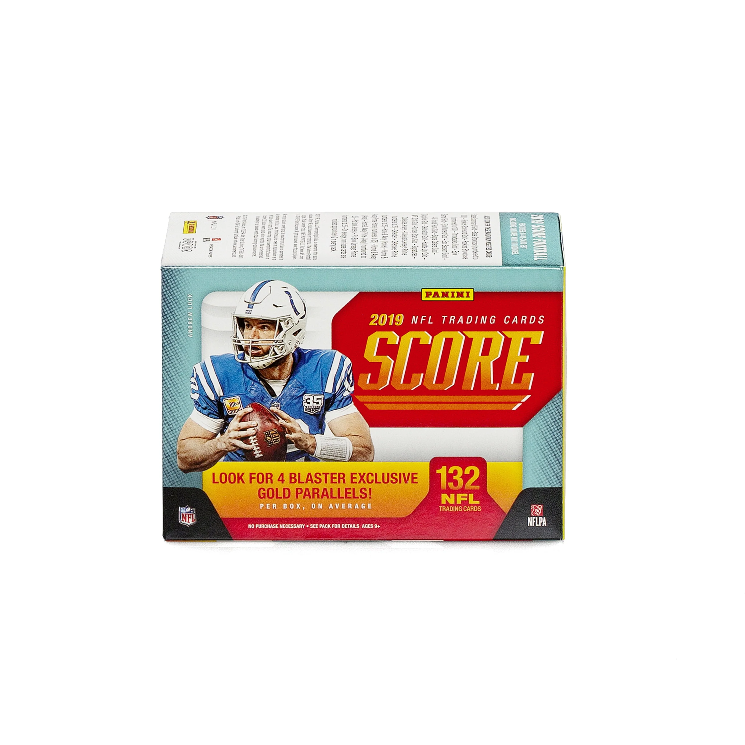 2019 Panini Score NFL Football Trading Cards Blaster Box-11ct NFL Collectible Cards | 12 rookies, 4 parallels, and 20 inserts per box on average and 1 memorabilia card in every other box