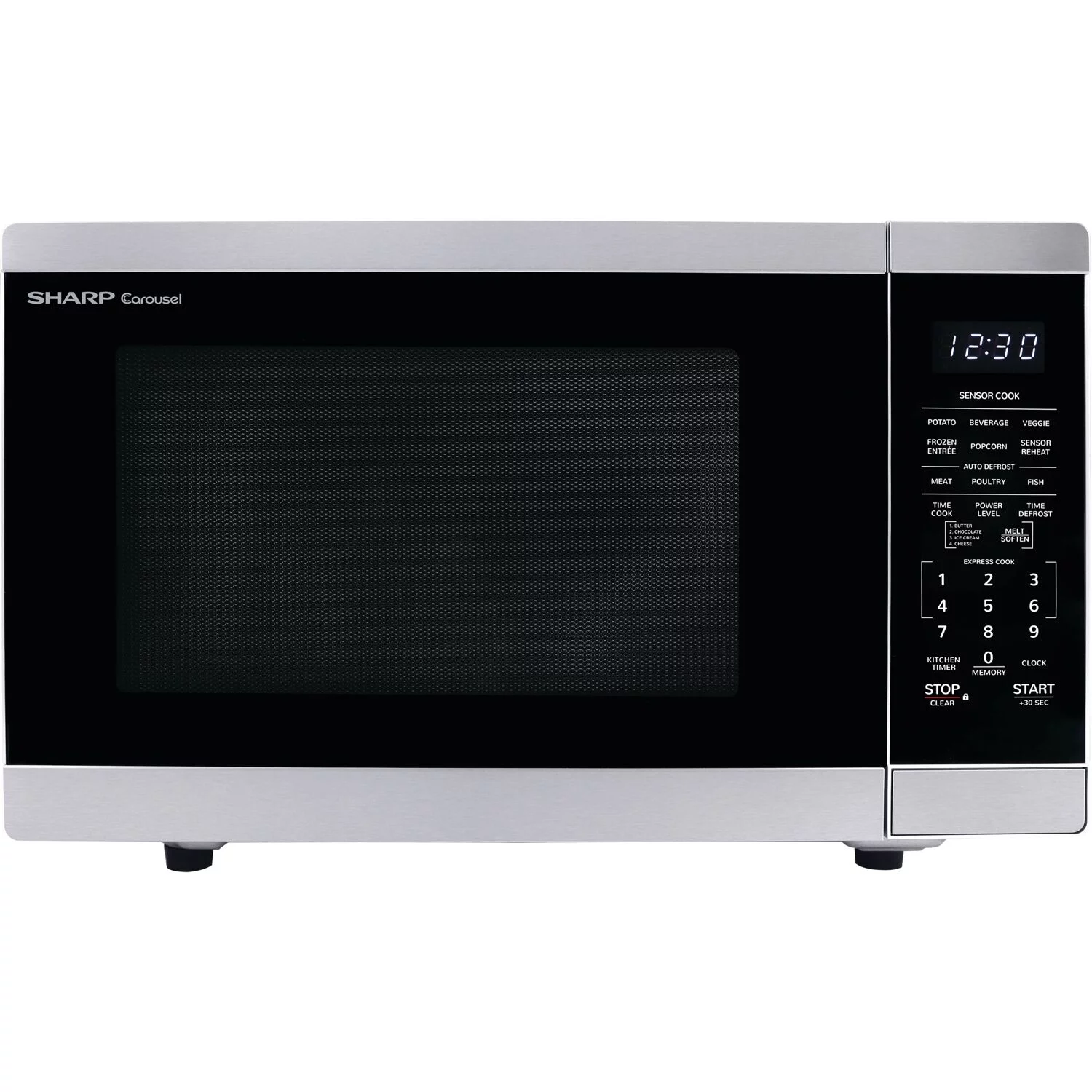 Sharp 1.4-Cu. Ft. Countertop Microwave Oven in Stainless Steel with Orville Redenbacher's Certification