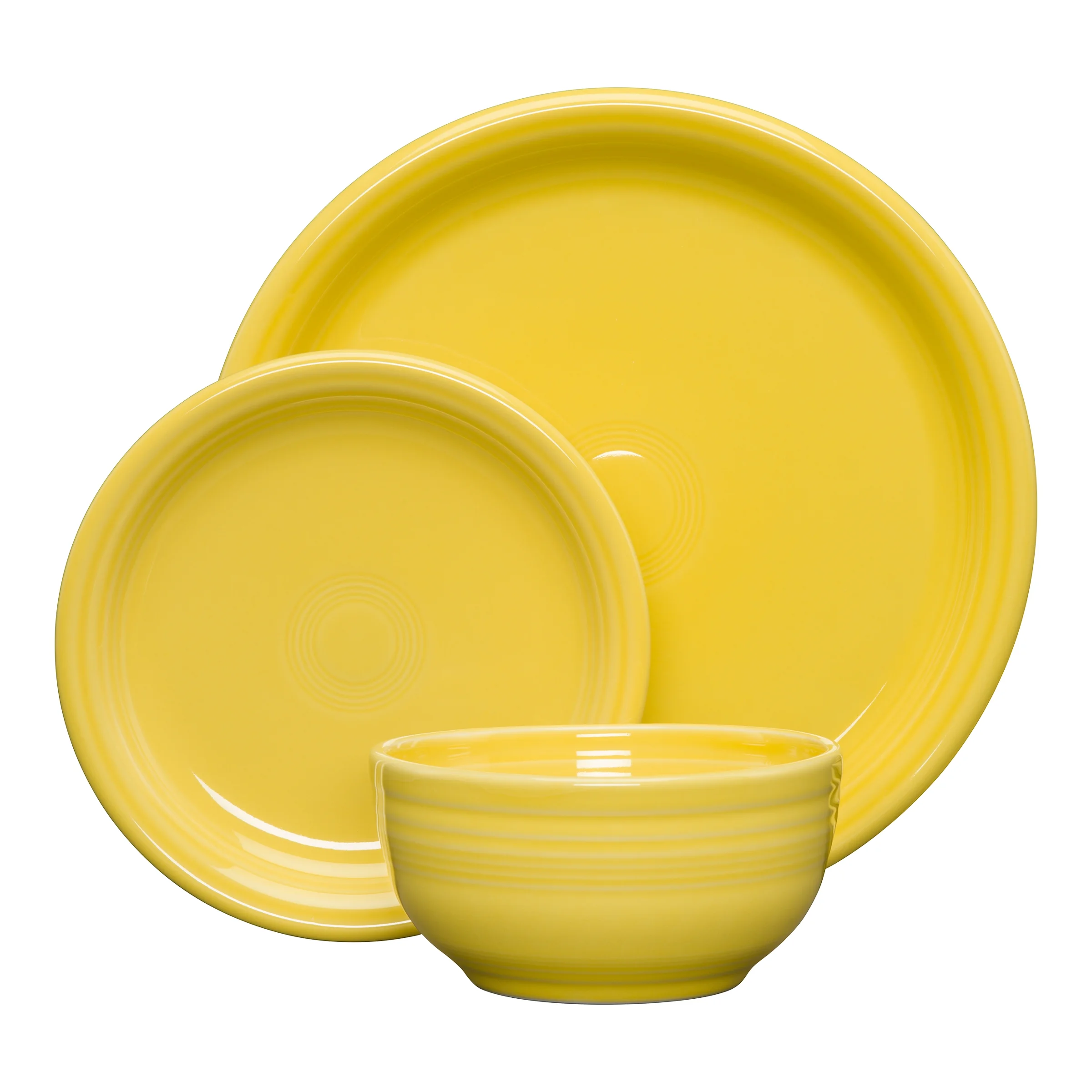 Fiesta Coupe Bistro 16pc Ceramic Dinnerware Set Sunflower