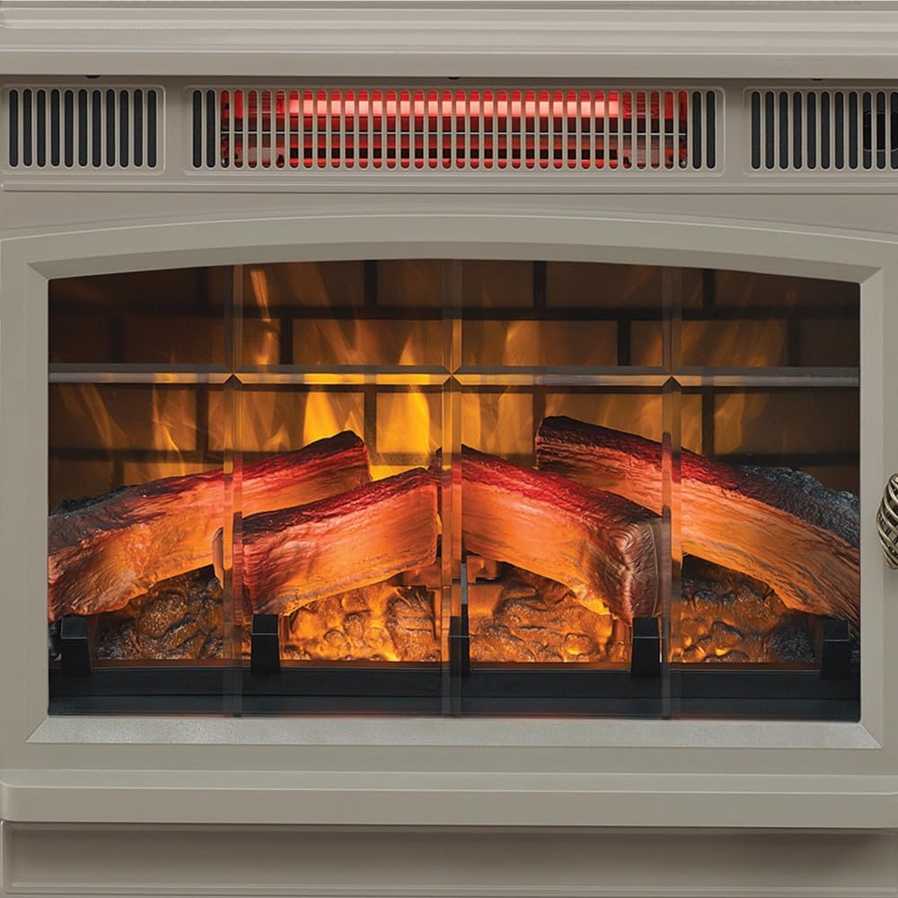 duraflame Freestanding Electric Fireplace Stove Heater with 3D Flame Effect for 1,000 Sq. Ft. Room, Black