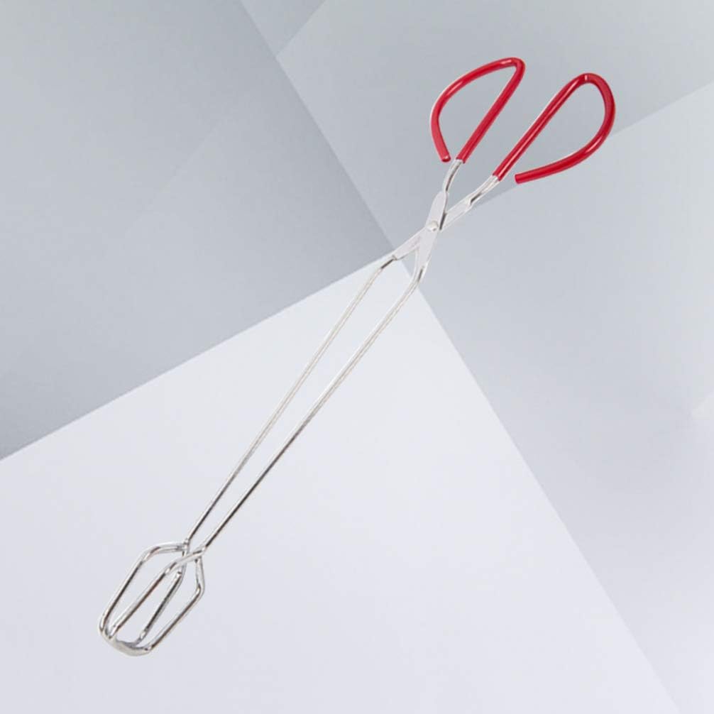 HEMOTON Fireplace Log Tongs Heavy Duty Wrought Iron Log Claw Grabber Outdoor Gas Fire Pit Wood Burning Charcoal Clip for Camping Picnic BBQ Campfire 38.5x10x1cm