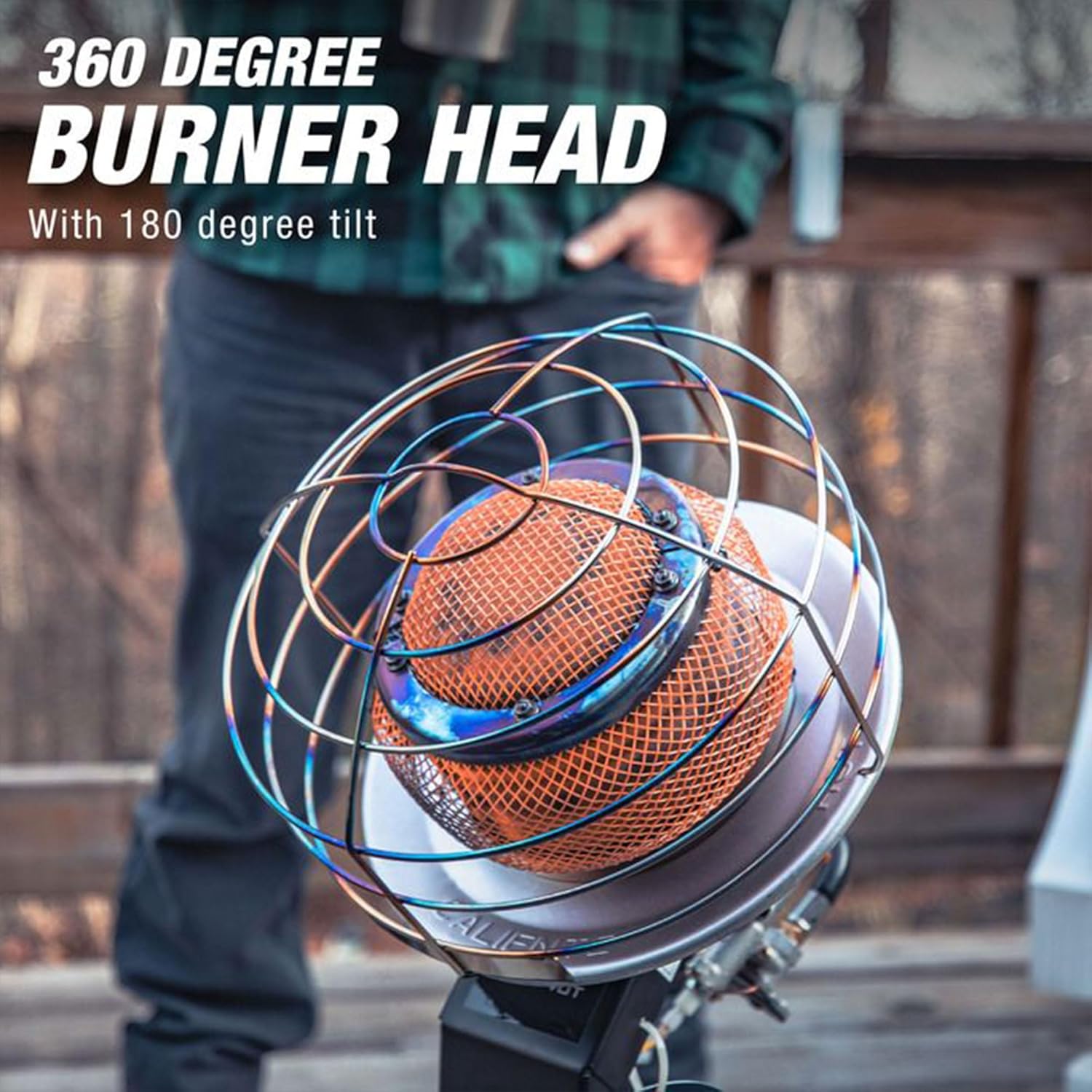 Original 540-Degree 45,000 BTU Tank Top Radiant Propane Heater