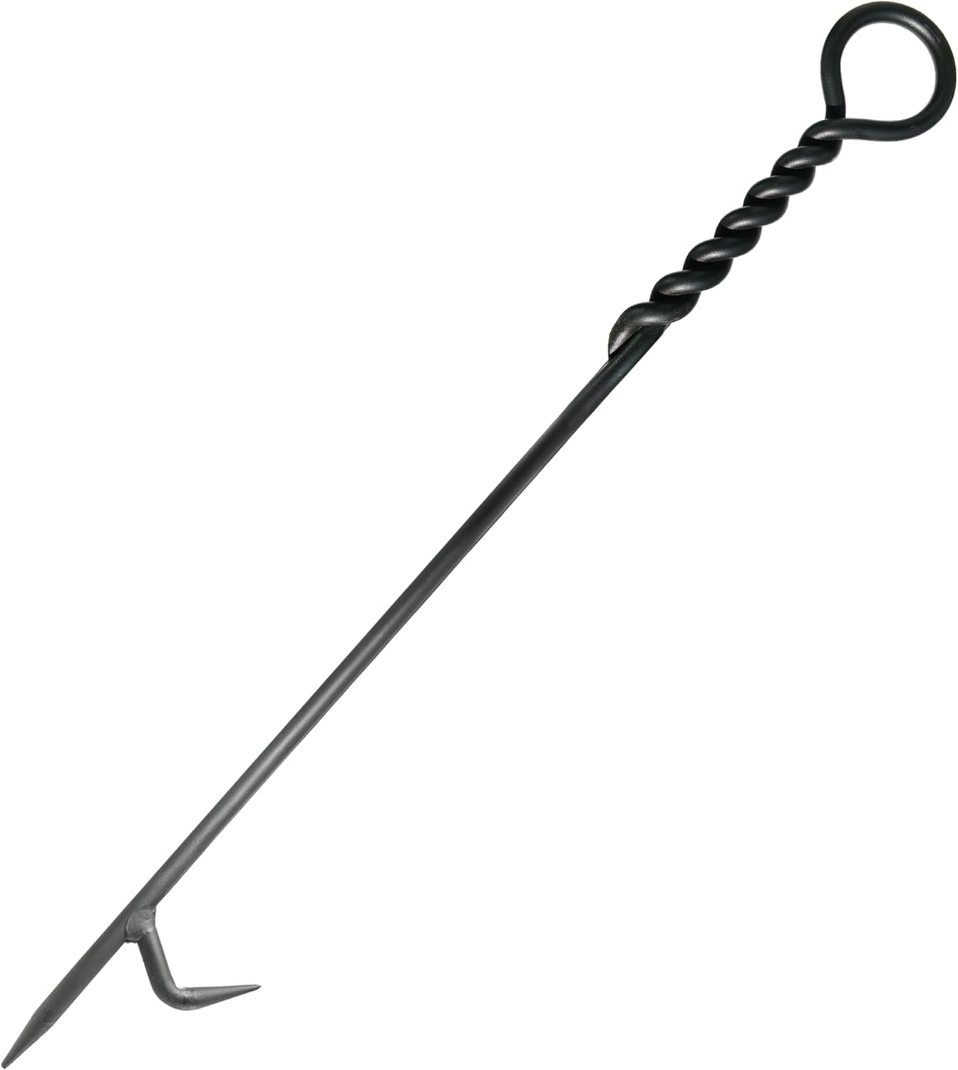 Stecoeico Fire Poker. 40 Inch, Strong & Sturdy and Durable One Piece Fire Pit Poker. Sturdy Extra Long Fireplace Poker with Strength. Perfect Fire Poker for Camping, Backyard Fire Pit and Fireplace.