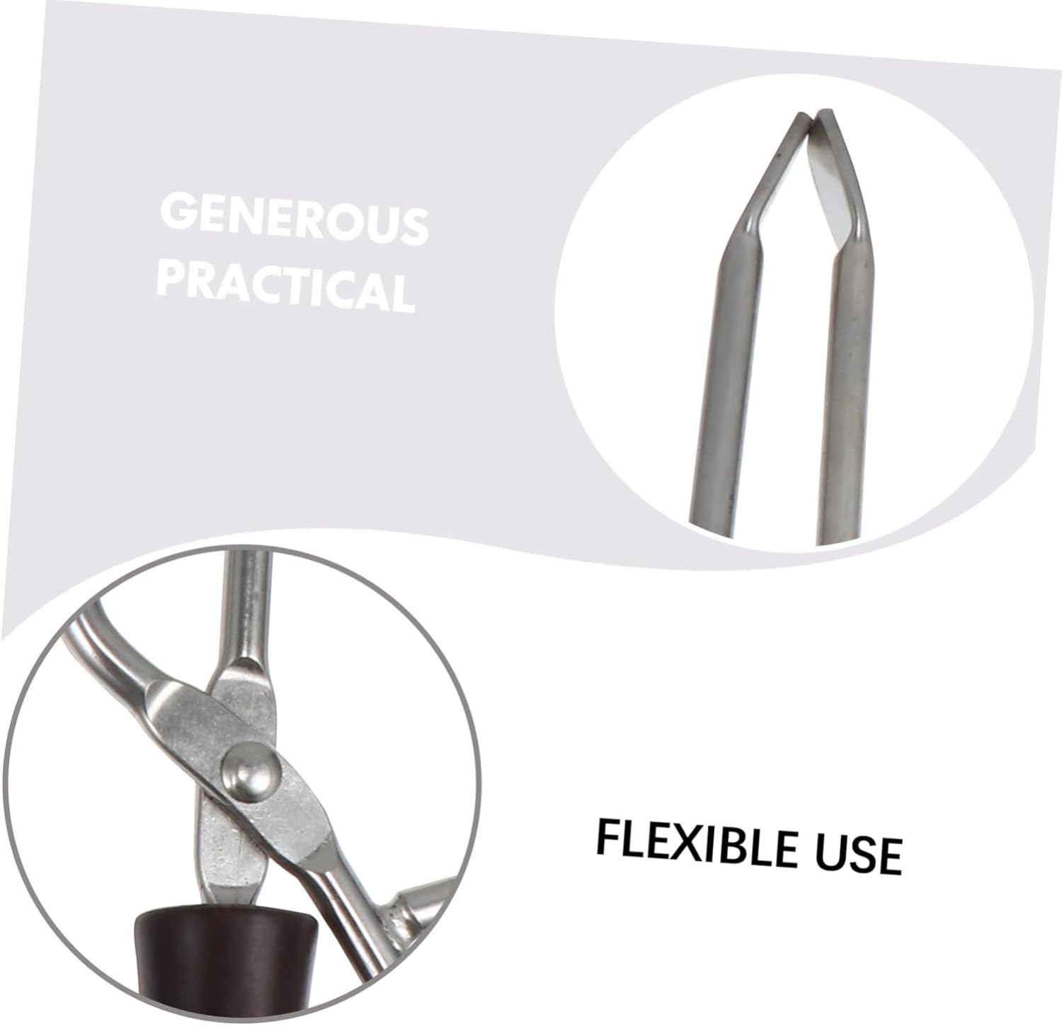 SUPVOX 4pcs Extended Charcoal Tongs Solid Beech Handle BBQ Fire Tool for Outdoor Grilling Comfortable Grip and Reach for Safe Cooking