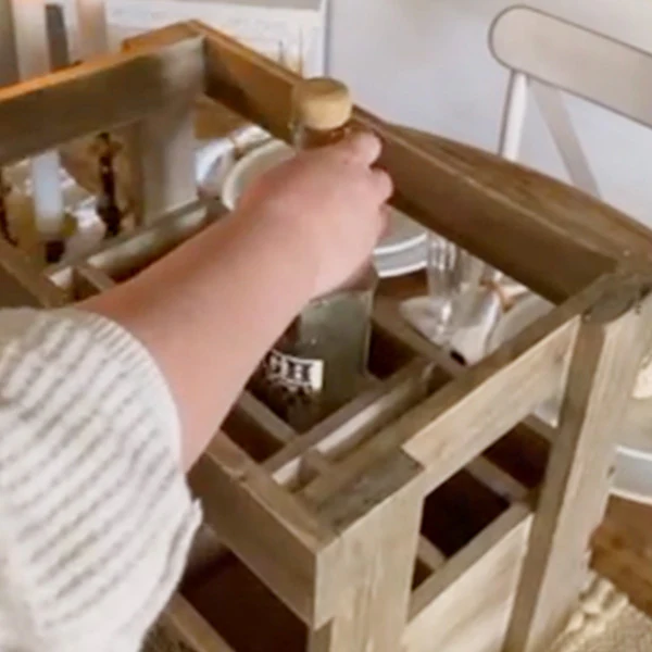 Antique Inspired French Wine Crate