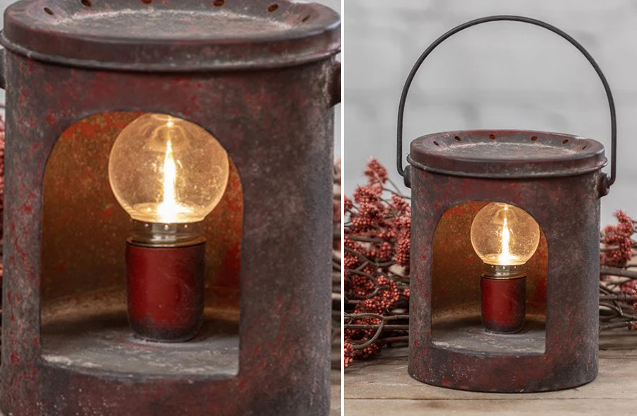Rusted Patina Can Light, Pick Your Color