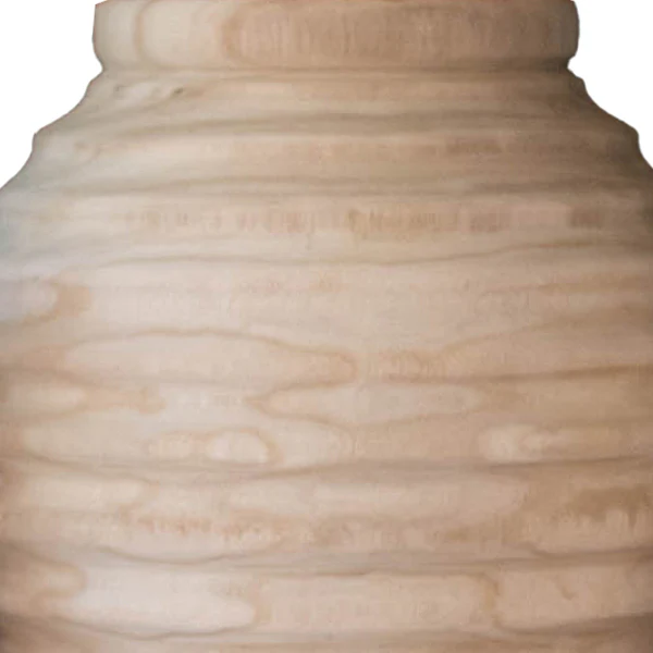 Natural Wooden Gourd Pots, Set of 3