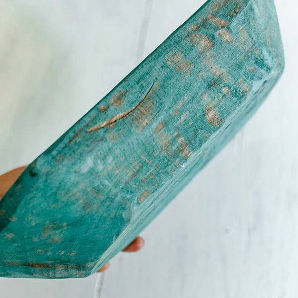 Handcrafted Turquoise European Doughbowl