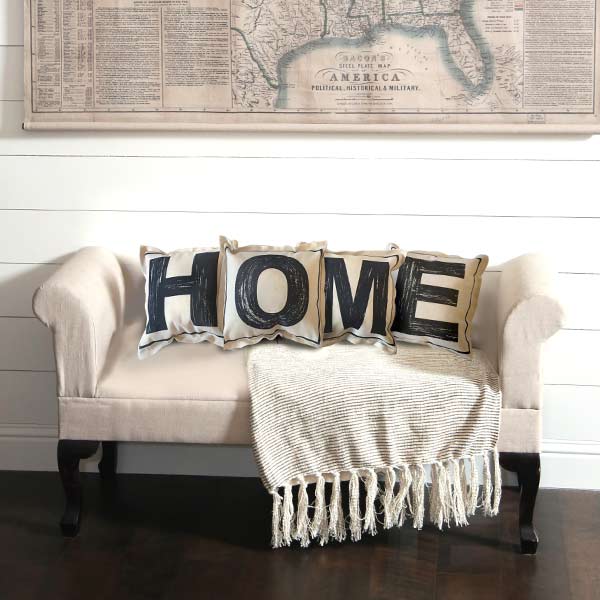 HOME Letter Pillows  Set of 4