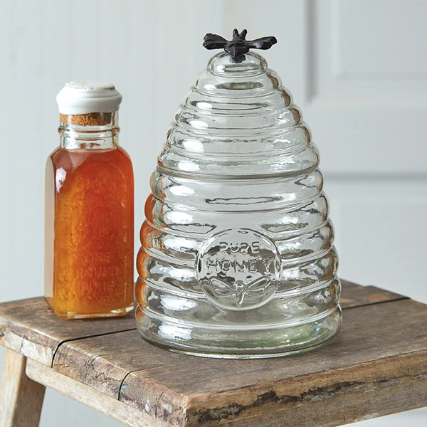 Honey Hive Glass Container, Pick Your Style