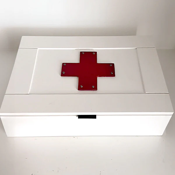 Vintage Inspired First Aid Kit Wall Storage Cabinet