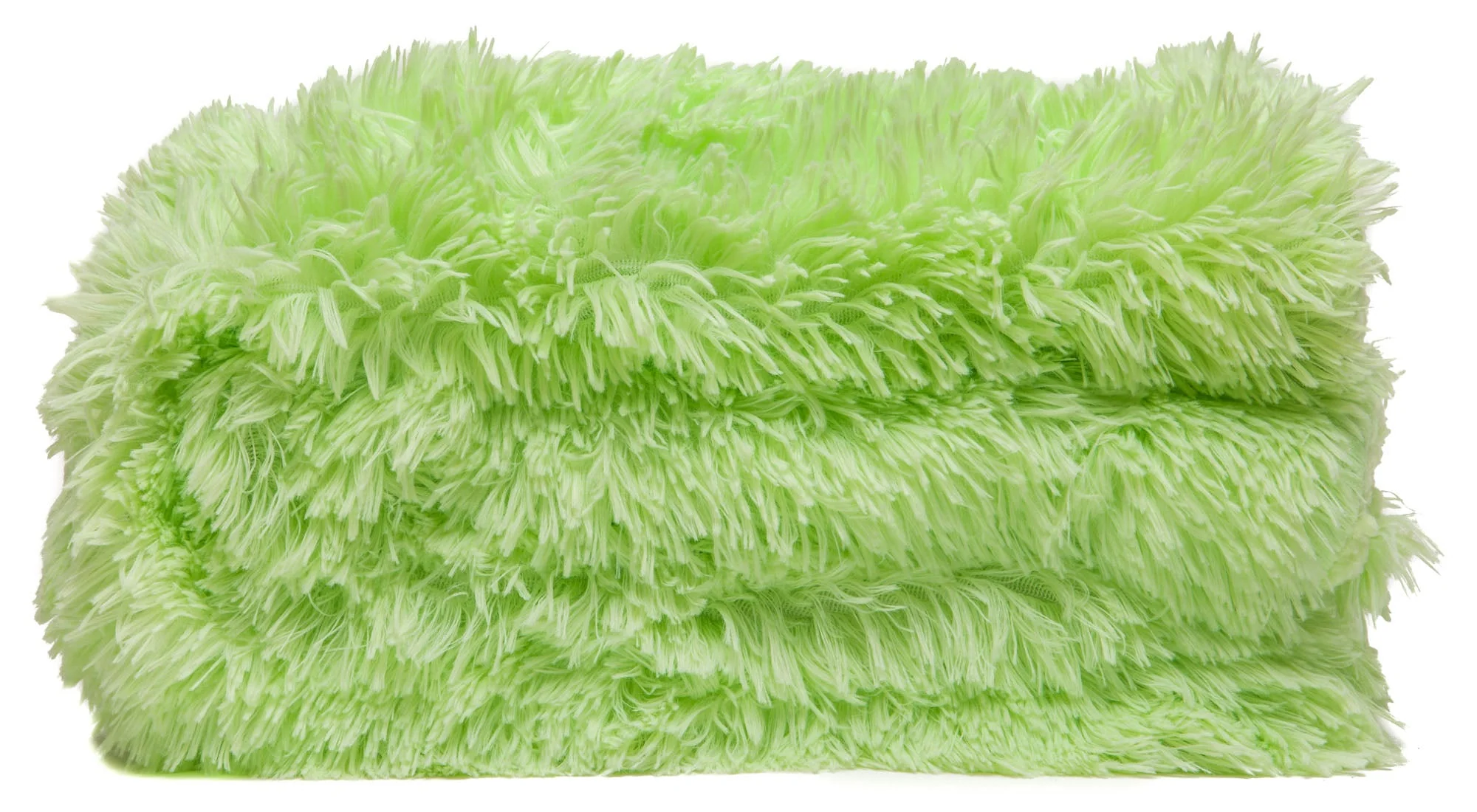 Solid Faux Long Fur Throw Blanket