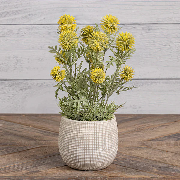 Lifelike Potted Yellow Onion Spray