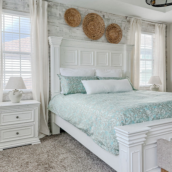 Damask Sage Duvet Cover Set