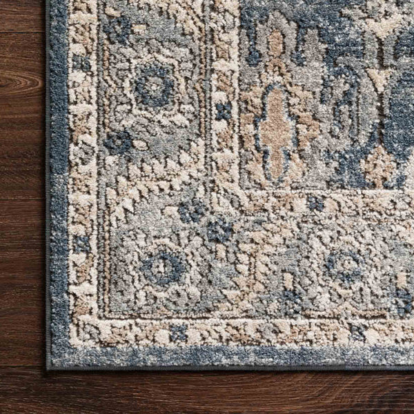 Vintage Washed Blue Area Rug, Choose Your Size