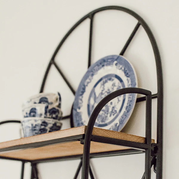 42 Inch Three Tier Arched Display Shelf