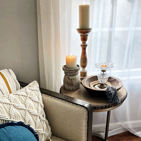 Round Wooden Dough Bowl