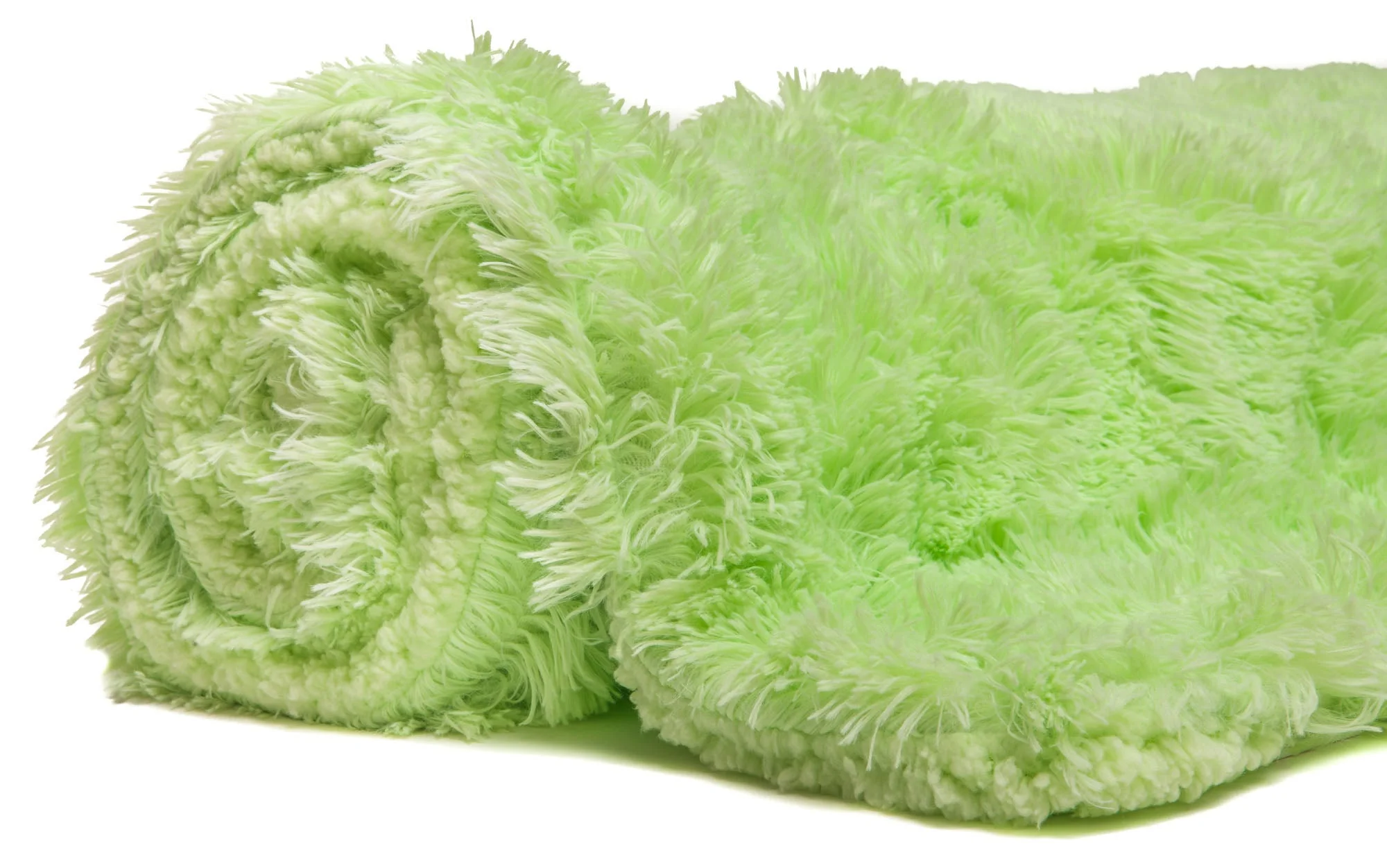 Solid Faux Long Fur Throw Blanket