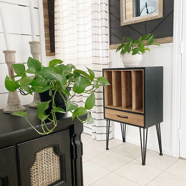 Two-Toned Mid-Century Cubby Cabinet