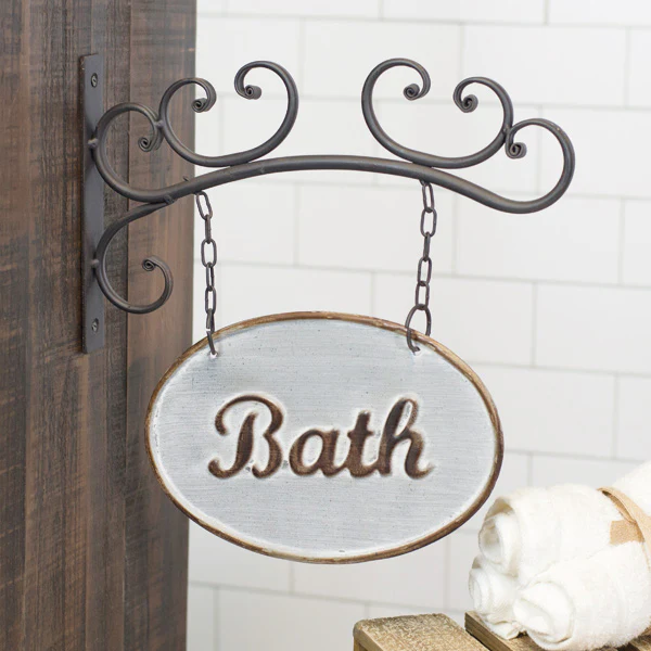 Hanging Bath Sign