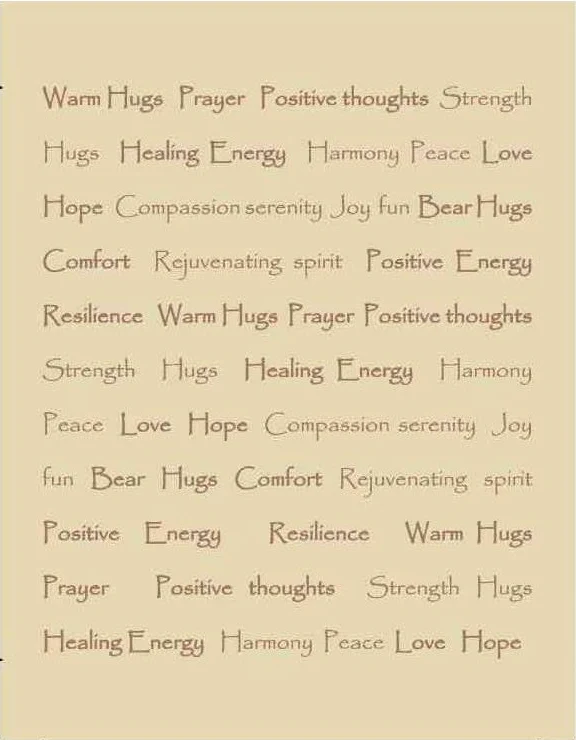 Gift Faux Fur Comfort Words Throw Blanket