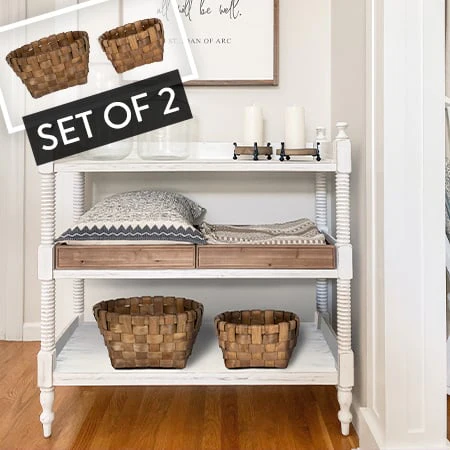 Woven Storage Baskets, Set of 2