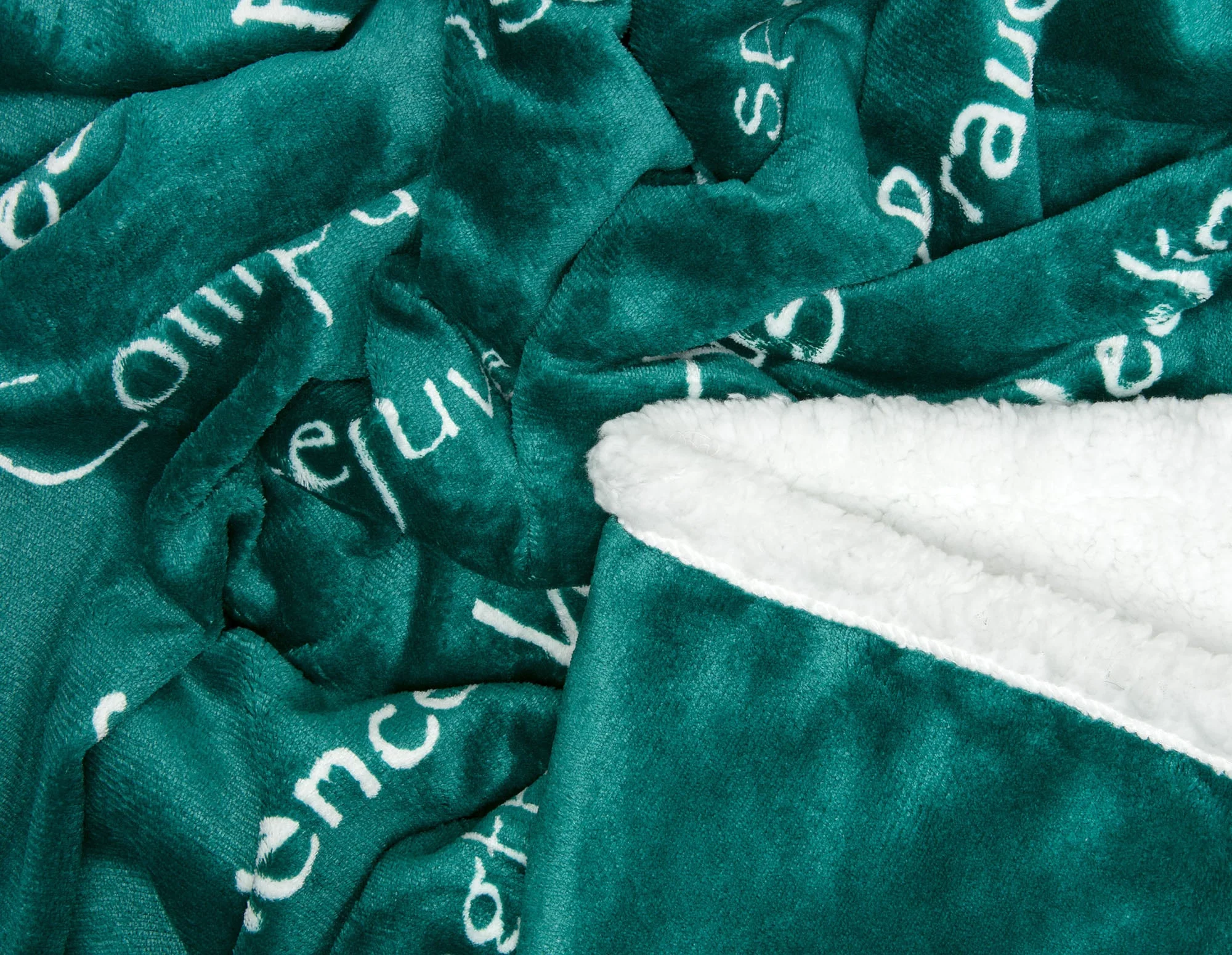 Gift Faux Fur Comfort Words Throw Blanket