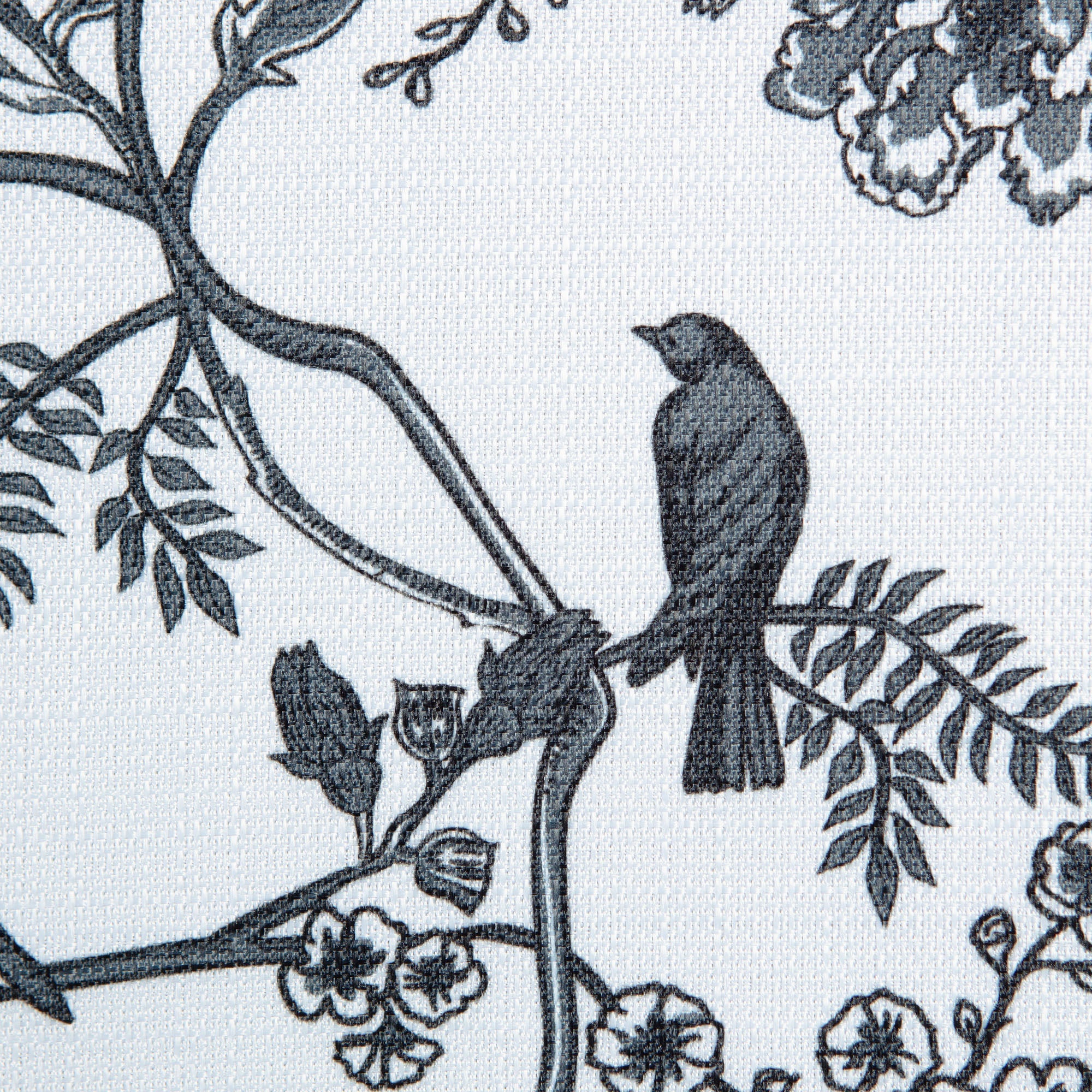 Faux Linen Toile Room Darkening Curtains