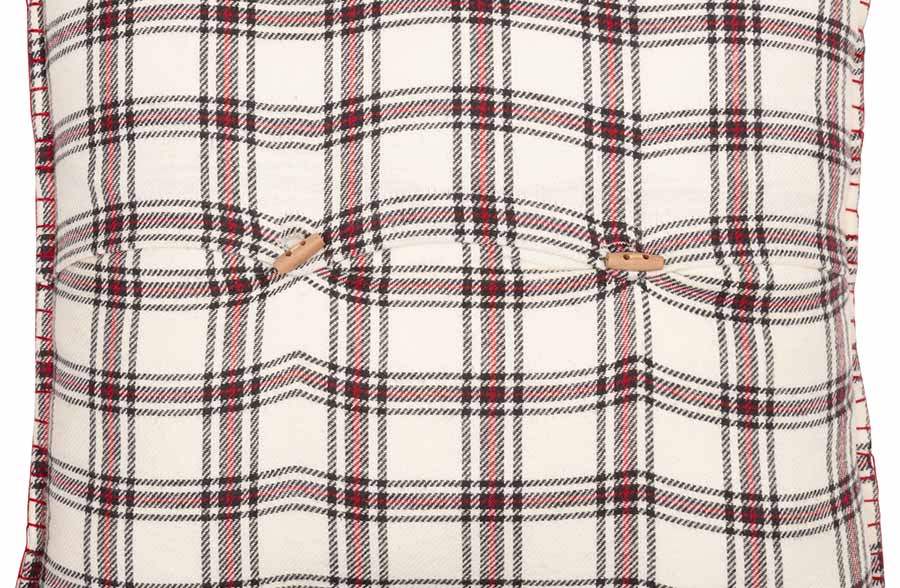 Plaid Christmas Tree Pillow