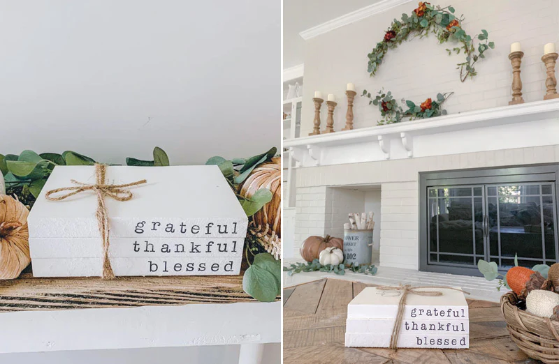 Hand-Stamped Autumn Book Set