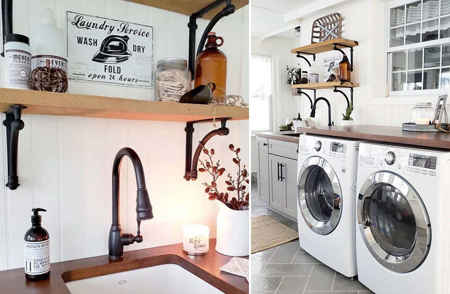 Cast Iron Shelf Brackets, Set of 2