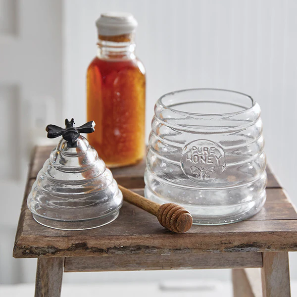 Honey Hive Glass Container, Pick Your Style