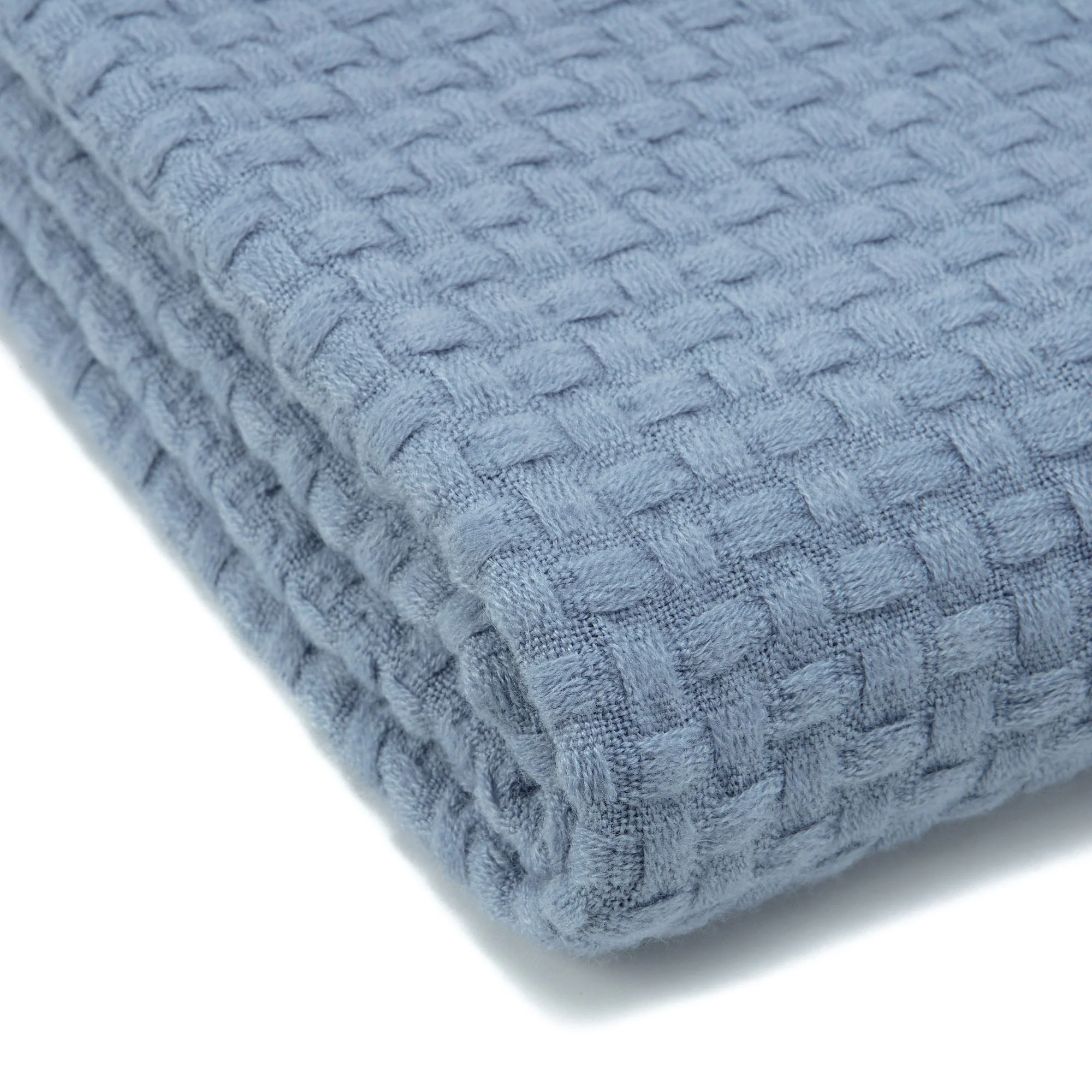 Waffle Fringe Throw Blanket