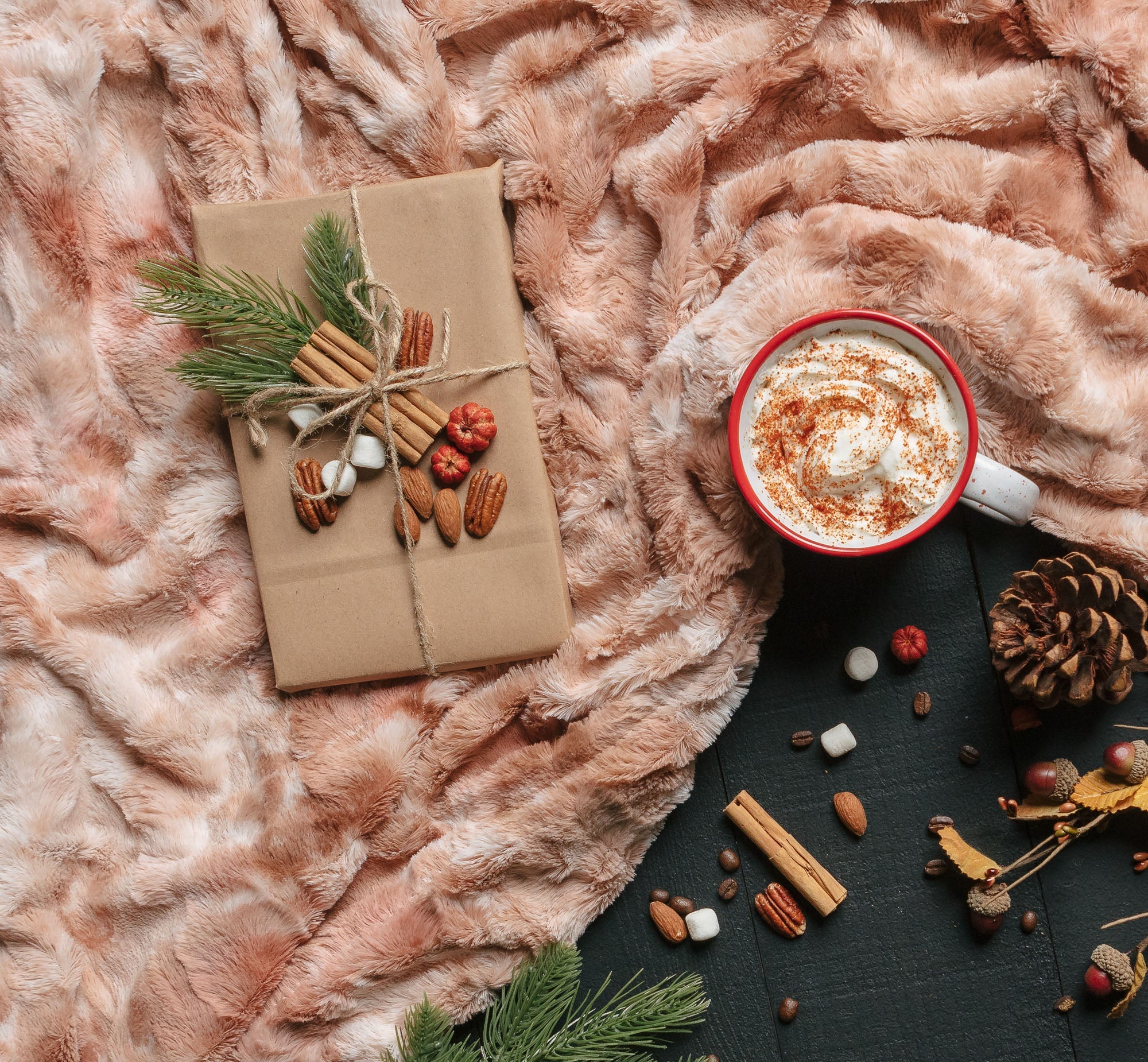 Wolf Faux Fur Throw Blanket