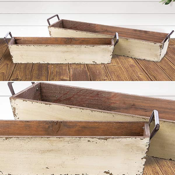 *LONG* Brick Mold Inspired Trays  Set Of 2