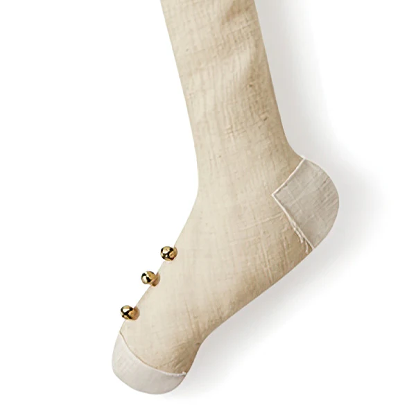 Heirloom Christmas Stockings with Metal Bells, Set of 3