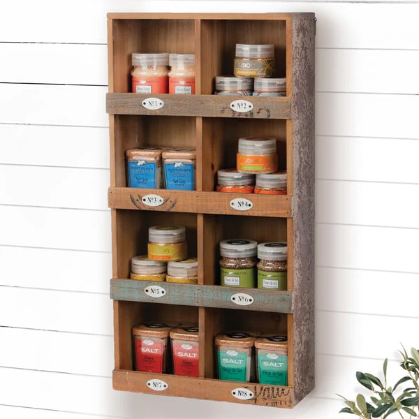 Wooden Cubby Shelf