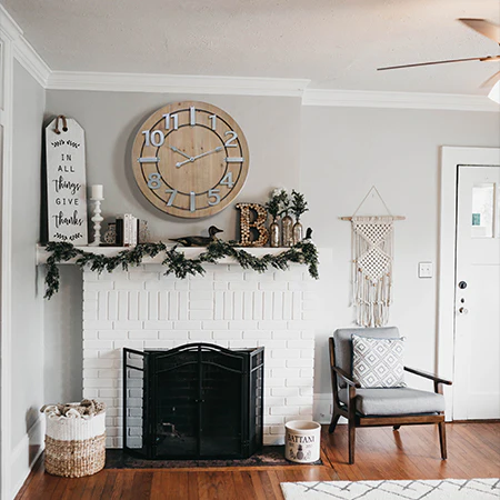 Rustic Industrial Wall Clock