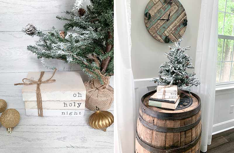 Christmas Sentiments Stamped Book Set, Artisan Made By ReefRainAria