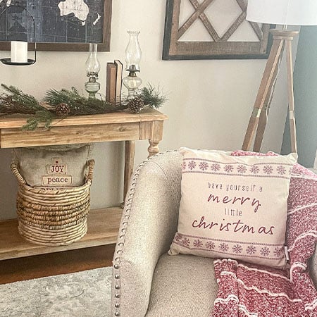 Merry Little Christmas Pillow