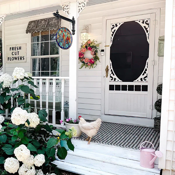 Stained Glass Bird Sign With Bracket Option | Our