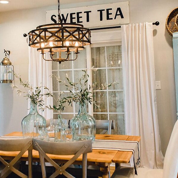 White Panel Curtains  Set of 2